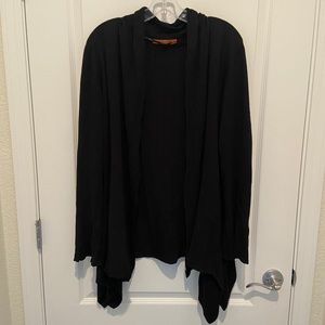 Black cardigan sweater